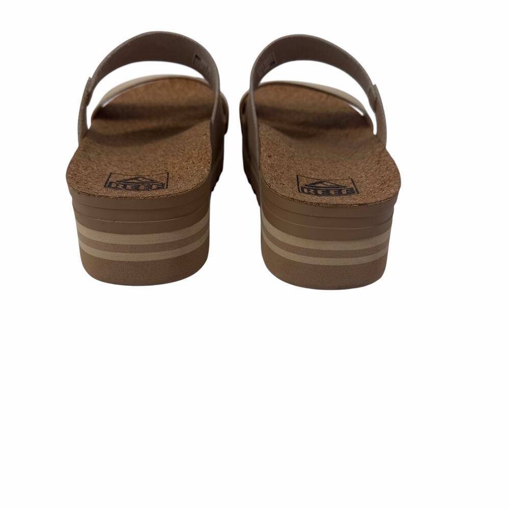 Reef Double Strap Cushion Vista Hi Platform Sandals Size 7.5 - Picture 4 of 5